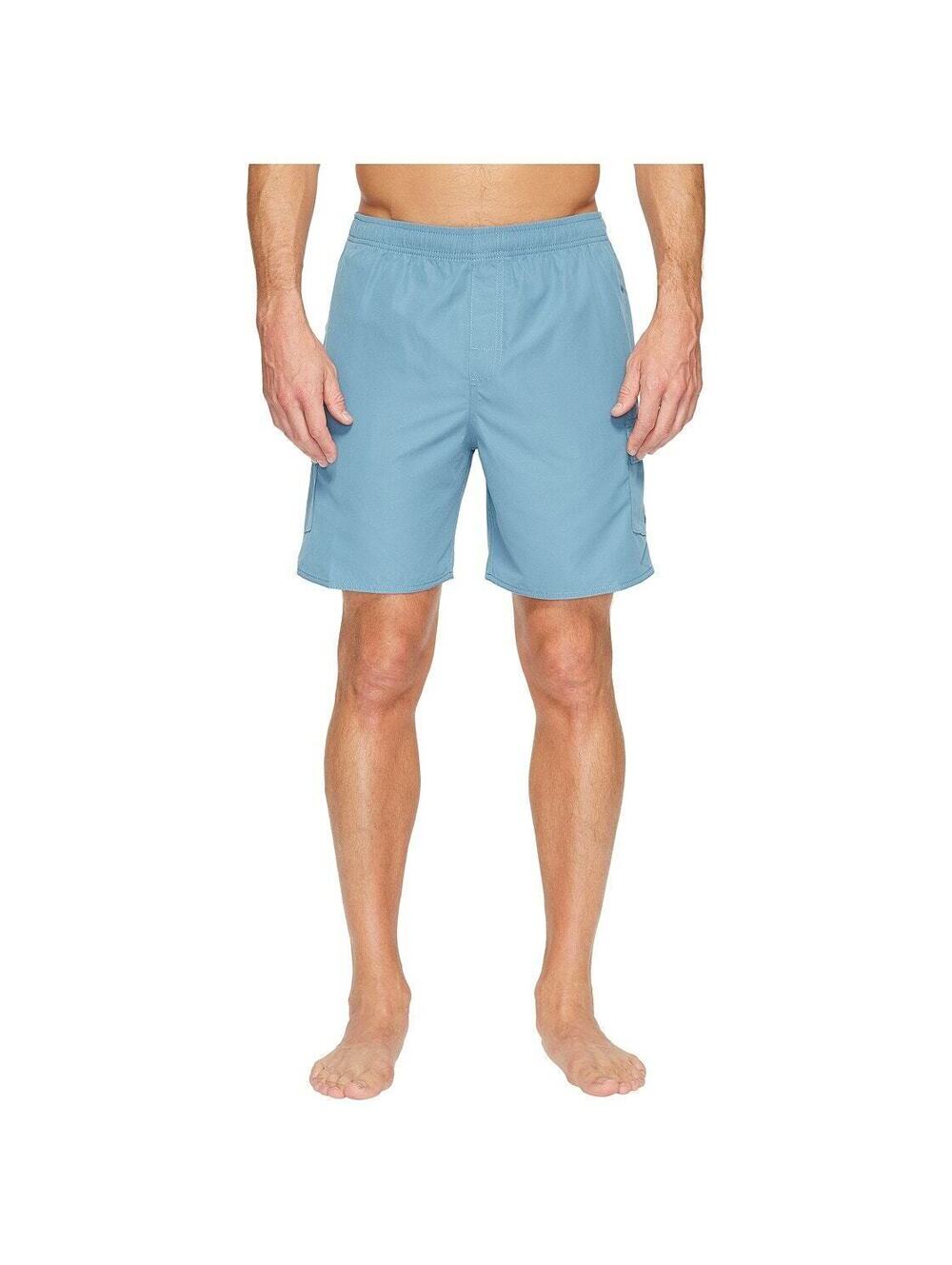 NEW Quiksilver Waterman Balance 6 Volley Board Shorts Pockets Blue Mens Large